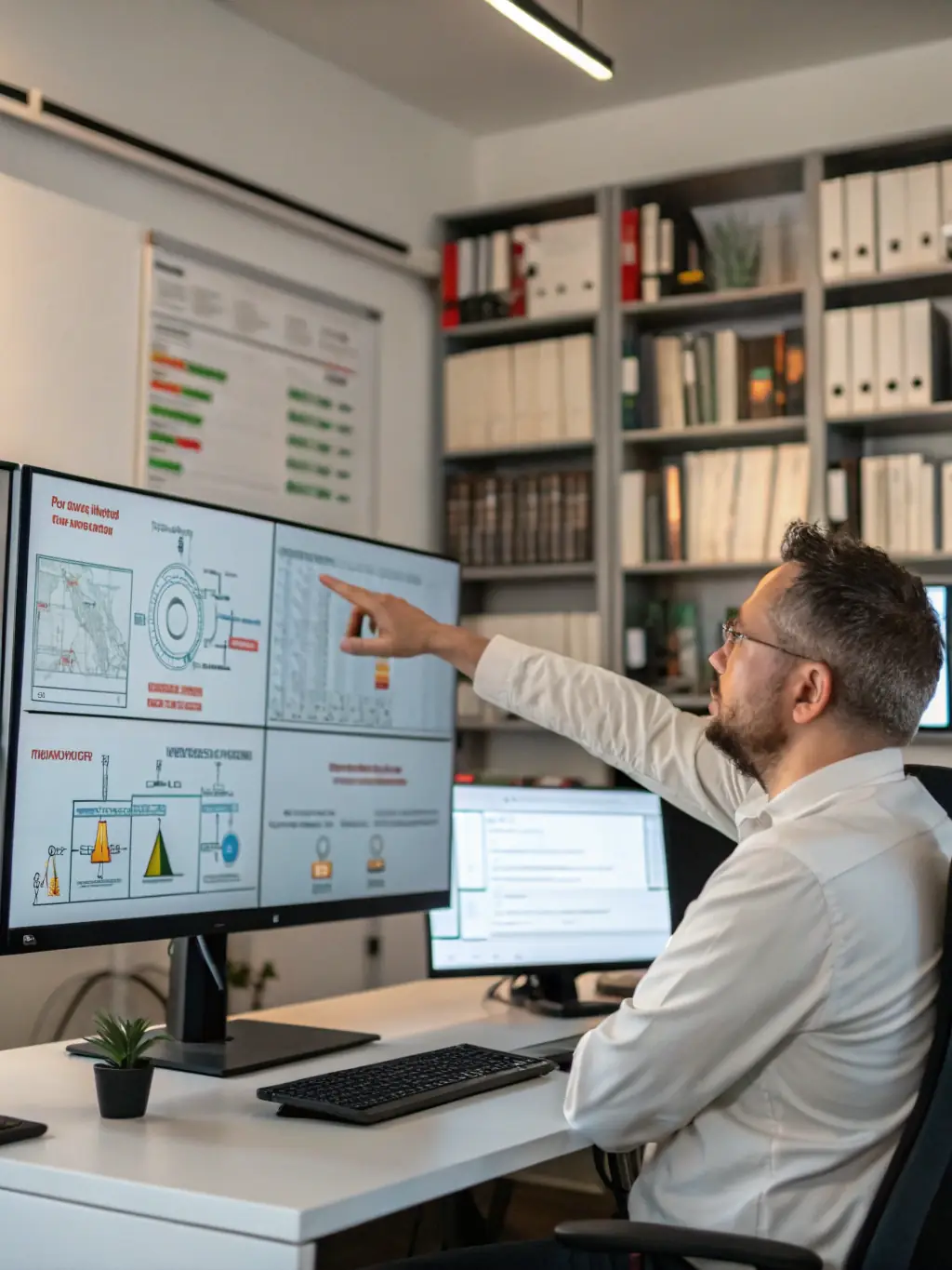 An image showing a cybersecurity expert conducting a network vulnerability assessment, highlighting potential security flaws.